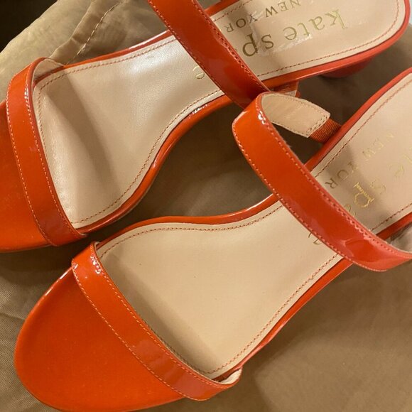 Rare Kate Spade Palm Springs Sandals Size 8.5, Italia Leather, Round Heel - Picture 6 of 10
